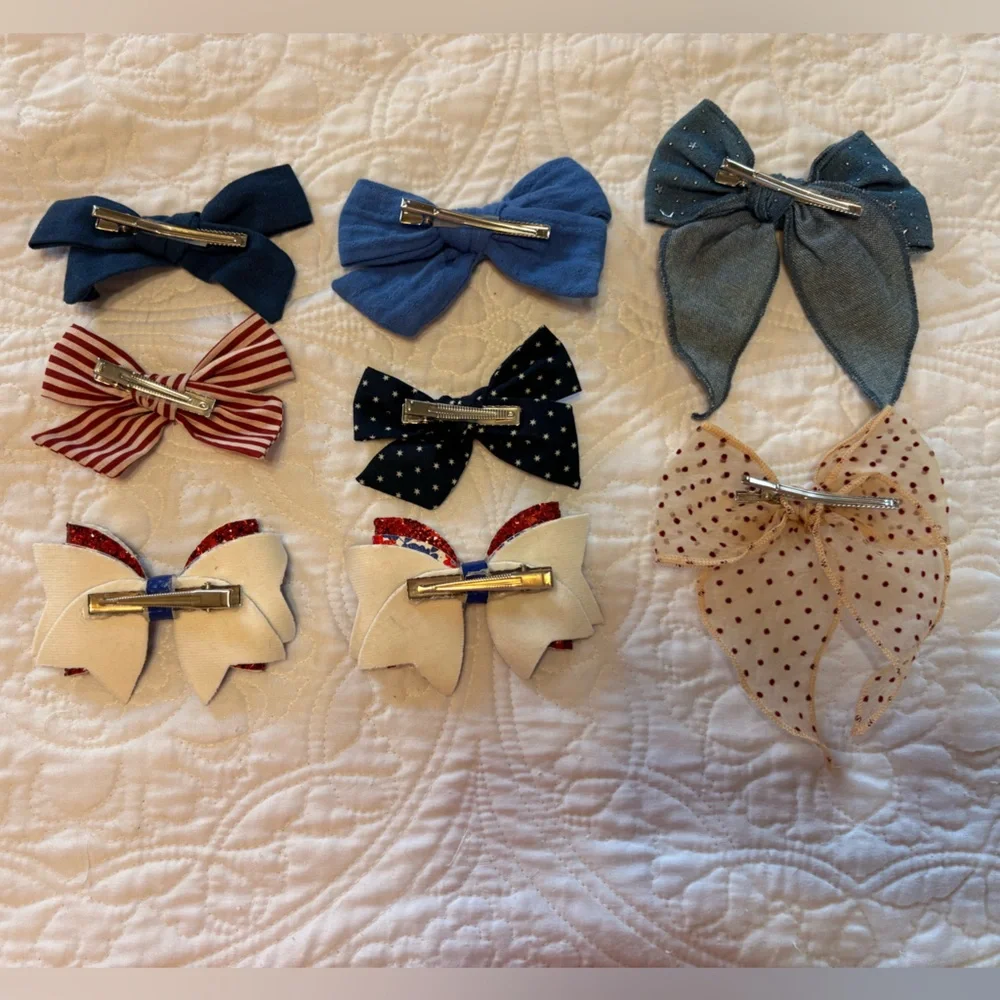 Little Poppy Co and Handmade Patriotic Bow Bundle